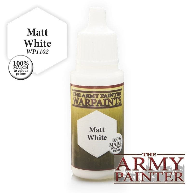 The Army Painter | Warpaints | Matt White Acrylic Paint 18ml