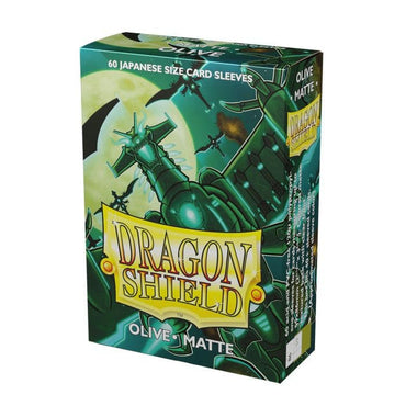 Dragon Shield Matte Sleeves | Japanese Size | 60ct Olive