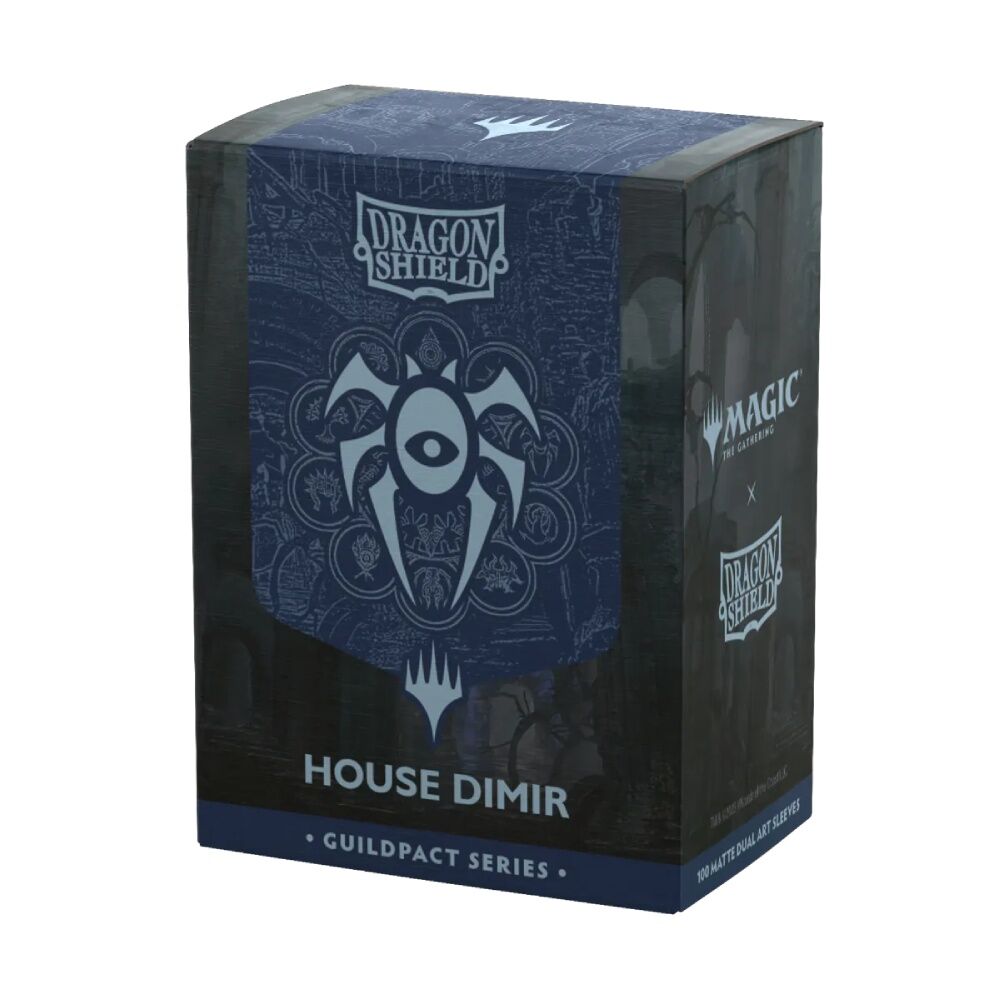 Dragon Shield | Standard Size Sleeves | 100ct | House Dimir (Art Dual Matte)