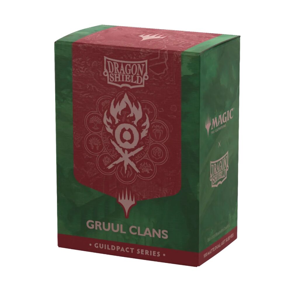 Dragon Shield | Standard Size Sleeves | 100ct | Gruul Clans (Art Dual Matte)