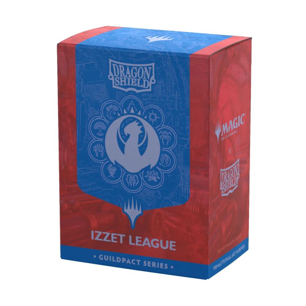 Dragon Shield | Standard Size Sleeves | 100ct | Izzet league (Art Dual Matte)