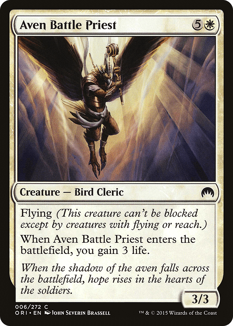 Aven Battle Priest [Magic Origins] Foil