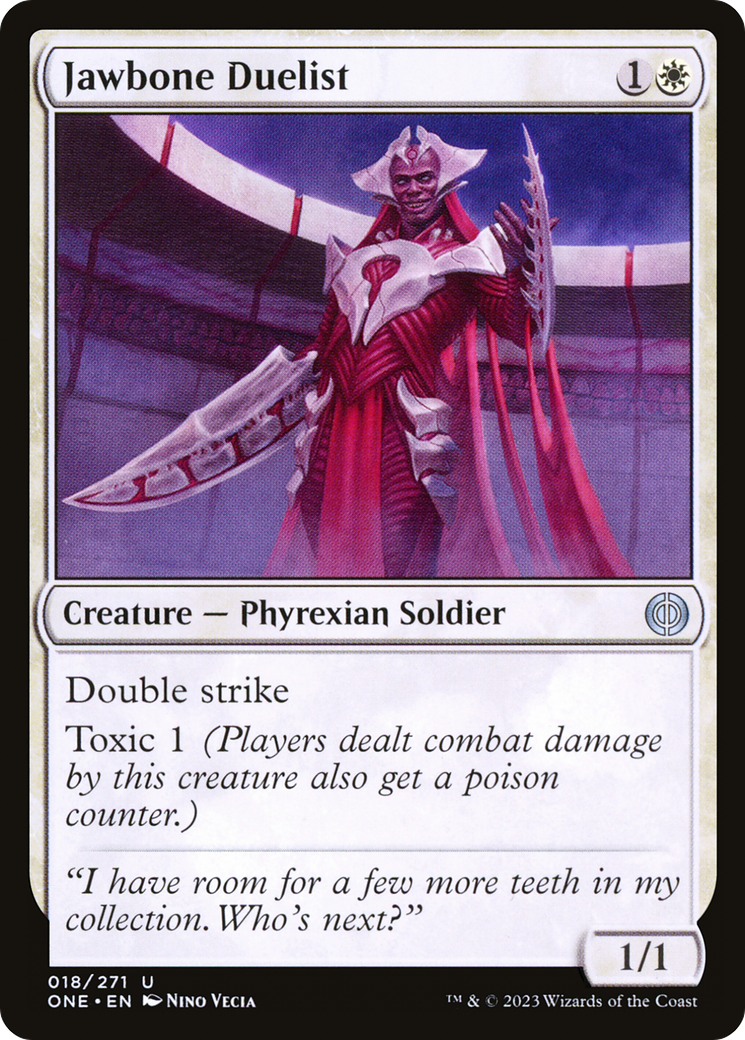 Jawbone Duelist [Phyrexia: All Will Be One] Foil