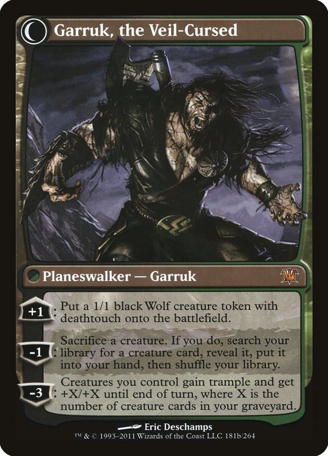 Garruk Relentless // Garruk, the Veil-Cursed [Innistrad] Foil