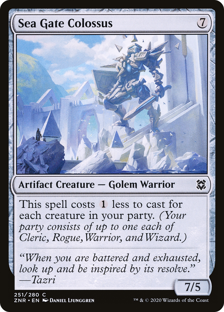 Sea Gate Colossus [Zendikar Rising] Foil