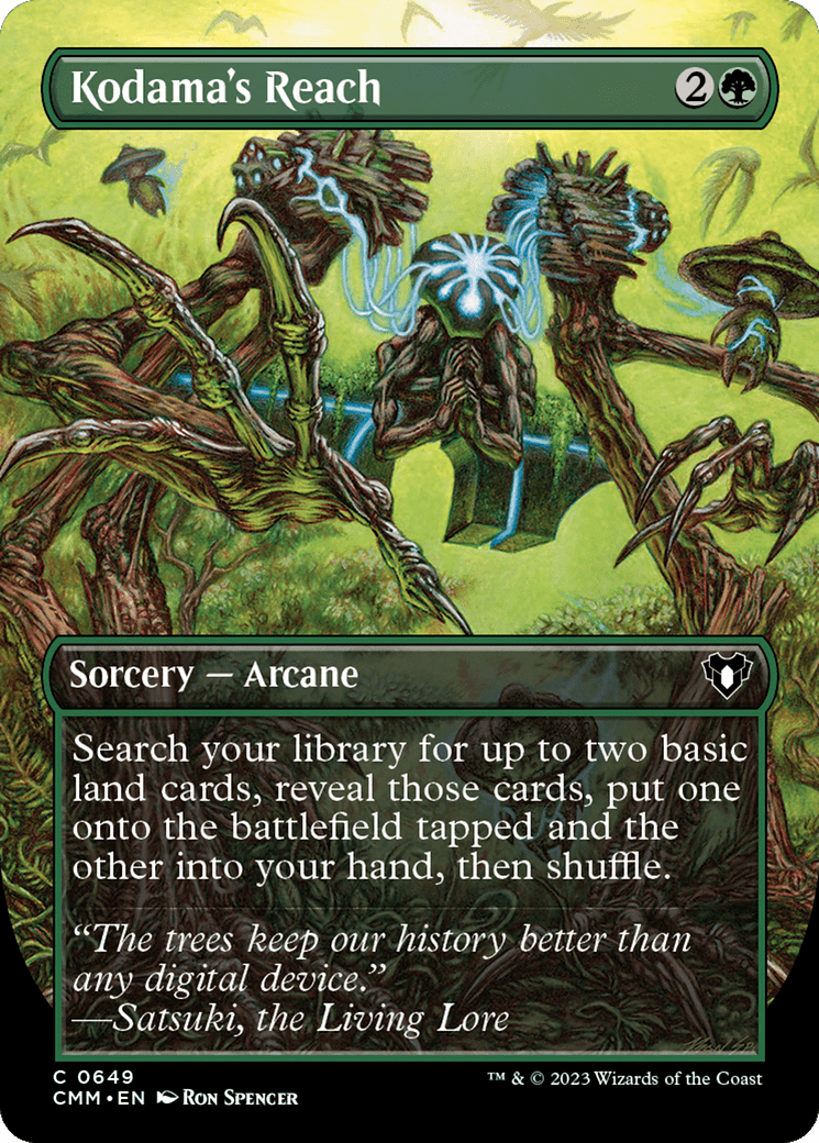 Kodama's Reach (Borderless Alternate Art) [Commander Masters] Foil