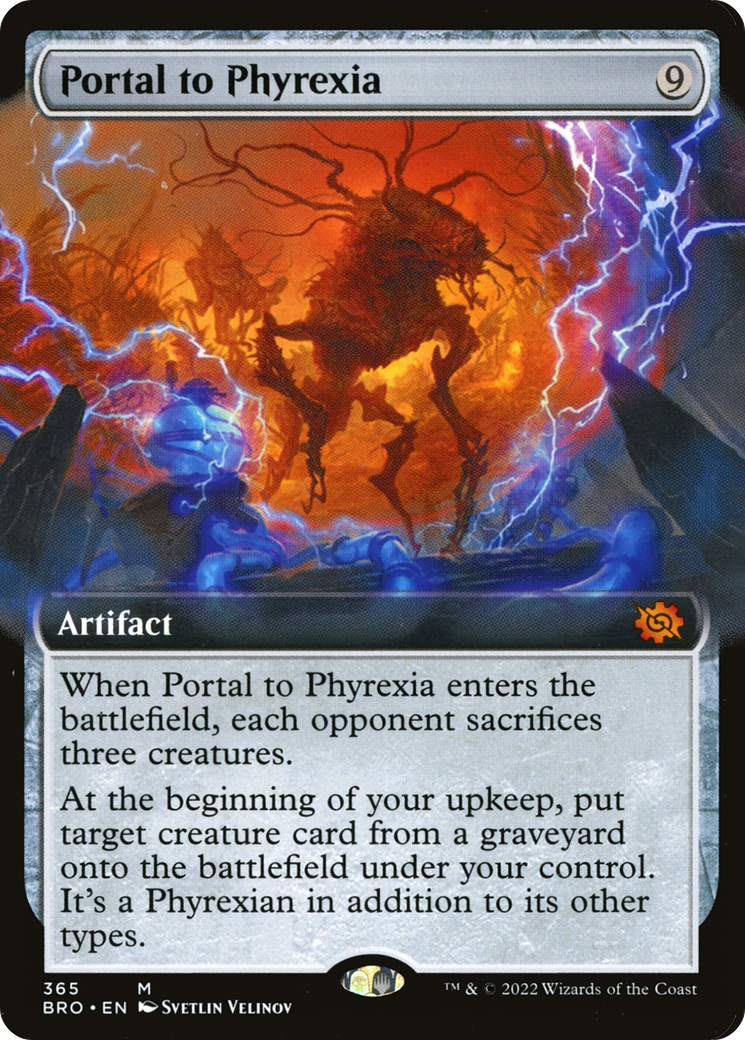 Portal to Phyrexia (Extended Art) [The Brothers' War] Foil