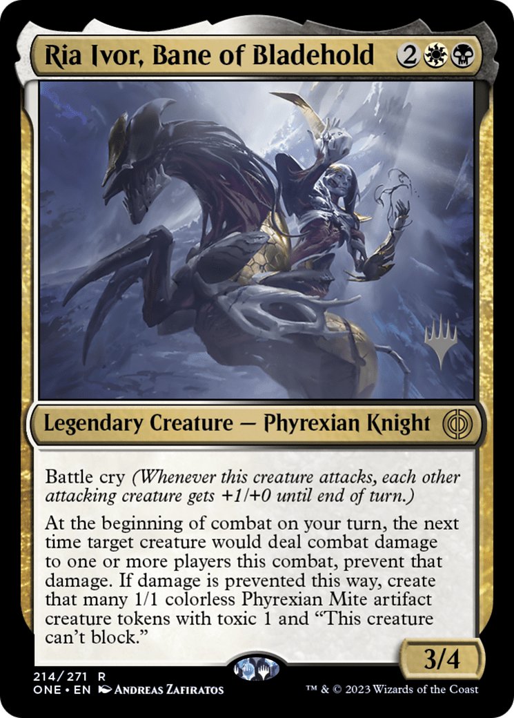 Ria Ivor, Bane of Bladehold (Promo Pack) [Phyrexia: All Will Be One Promos] Foil