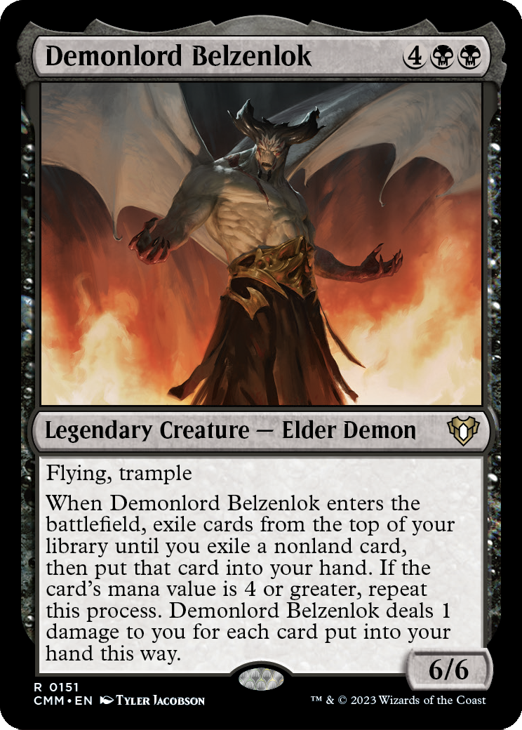 Demonlord Belzenlok [Commander Masters] Foil