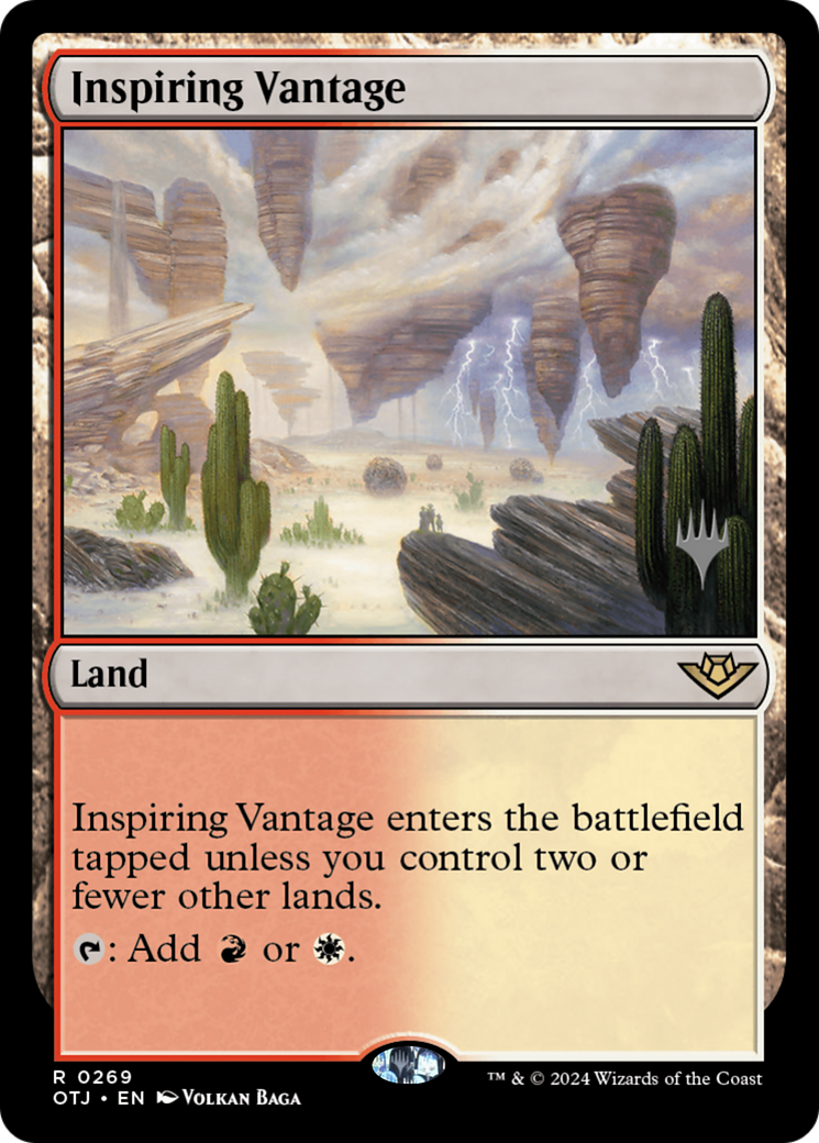 Inspiring Vantage (Promo Pack) [Outlaws of Thunder Junction Promos] Foil