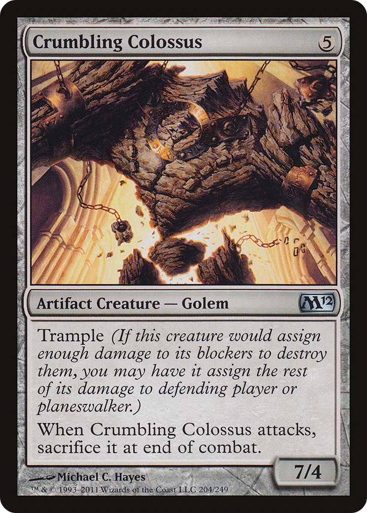 Crumbling Colossus [Magic 2012] Foil