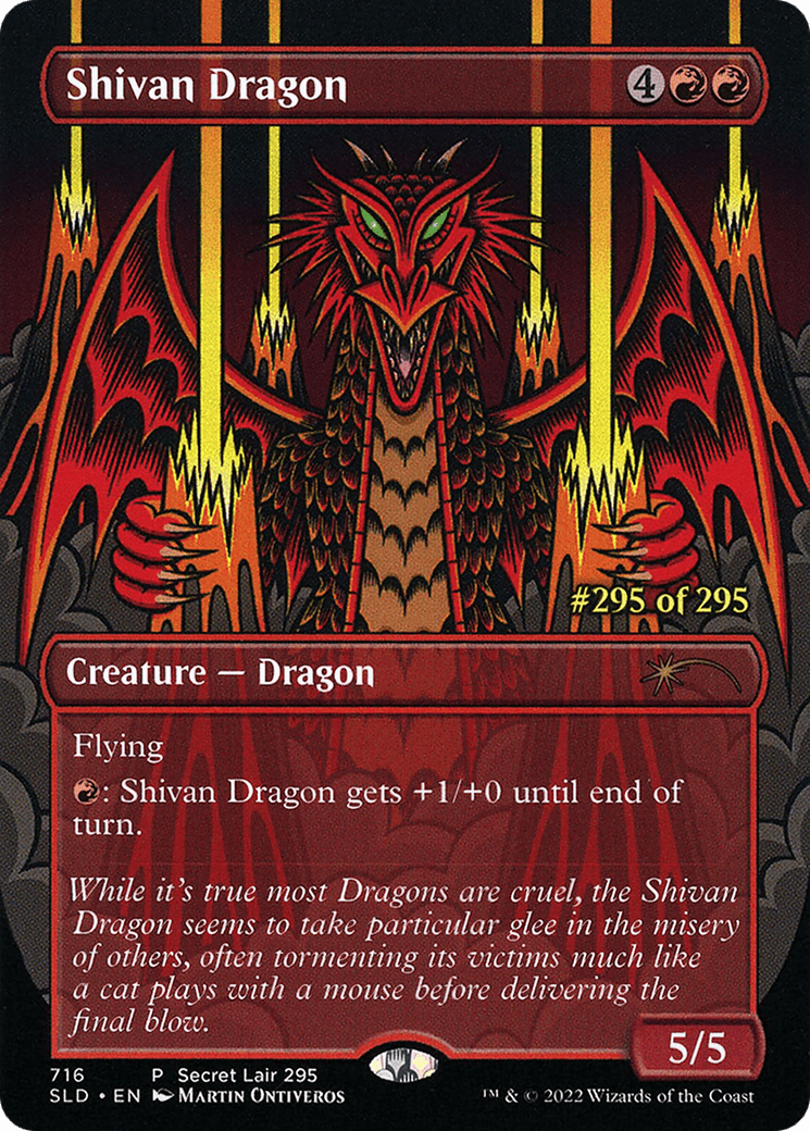 Shivan Dragon (Serialized) [Secret Lair Drop Promos] Foil