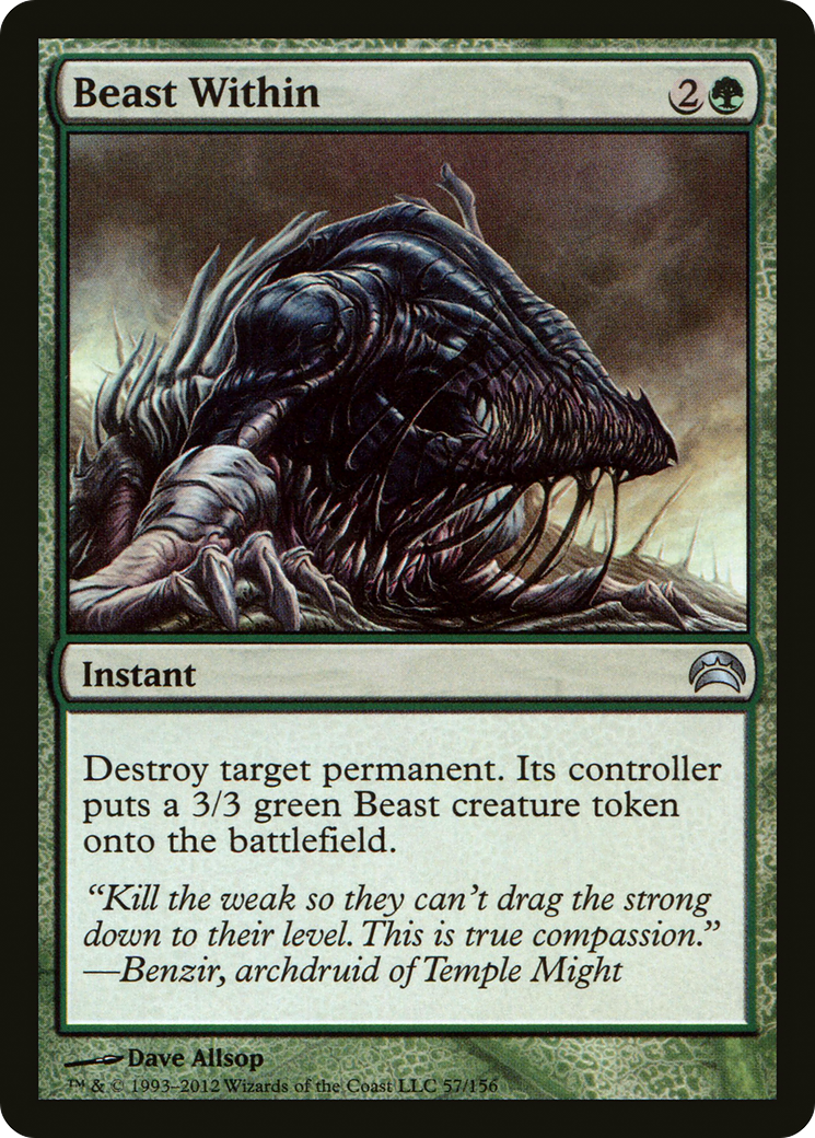 Beast Within (057) [Planechase 2012]  Foil