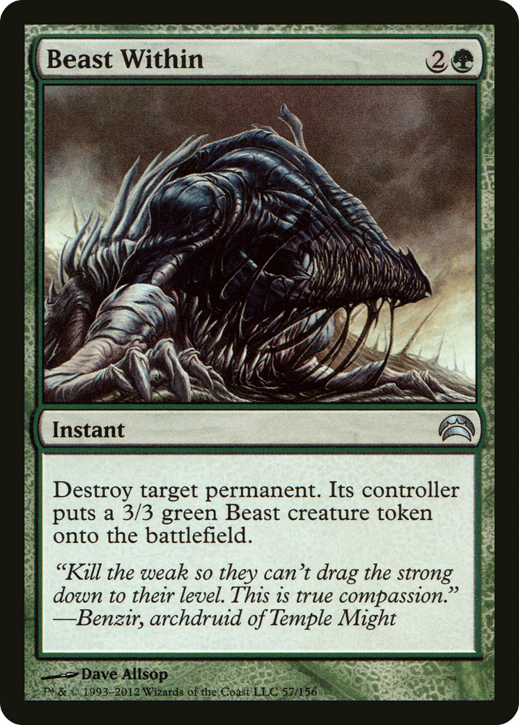 Beast Within (057) [Planechase 2012]  Foil