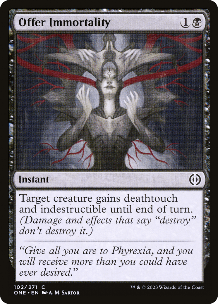 Offer Immortality [Phyrexia: All Will Be One] Foil