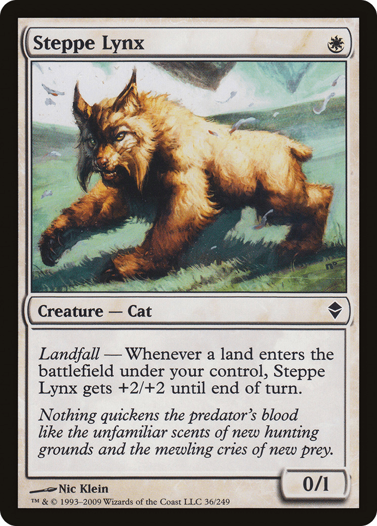 Steppe Lynx [Zendikar] Foil