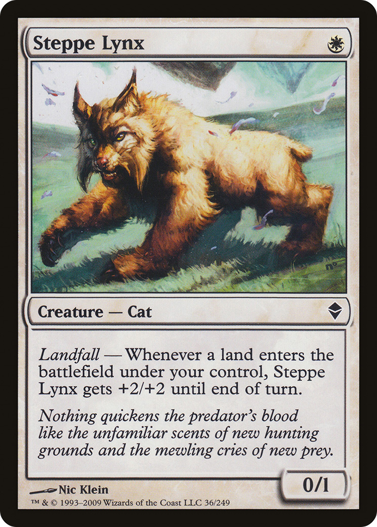 Steppe Lynx [Zendikar] Foil