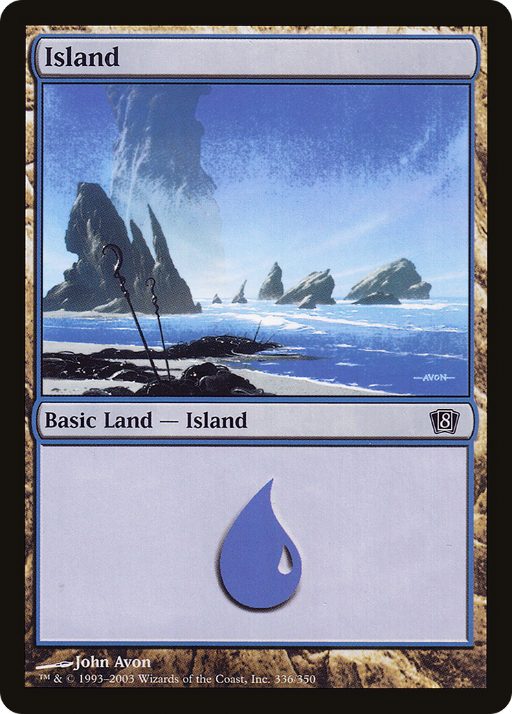 Island (336) [Eighth Edition] Foil