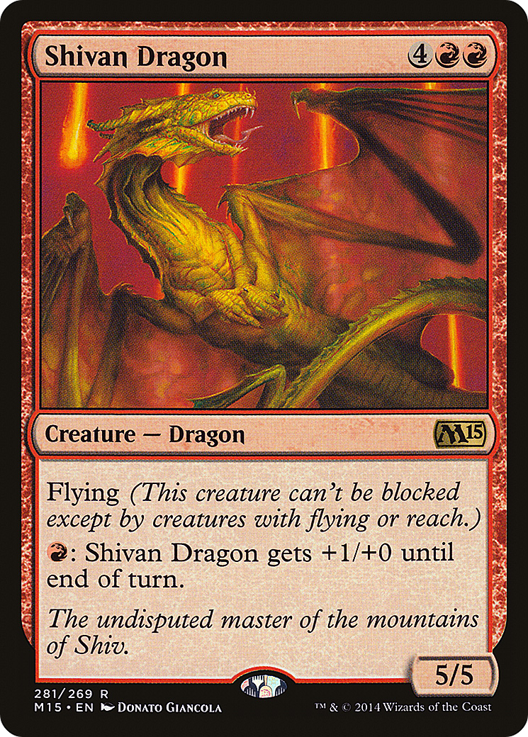 Shivan Dragon [Magic 2015] Foil