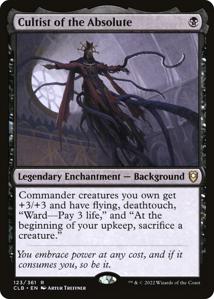 Cultist of the Absolute [Commander Legends: Battle for Baldur's Gate] Foil