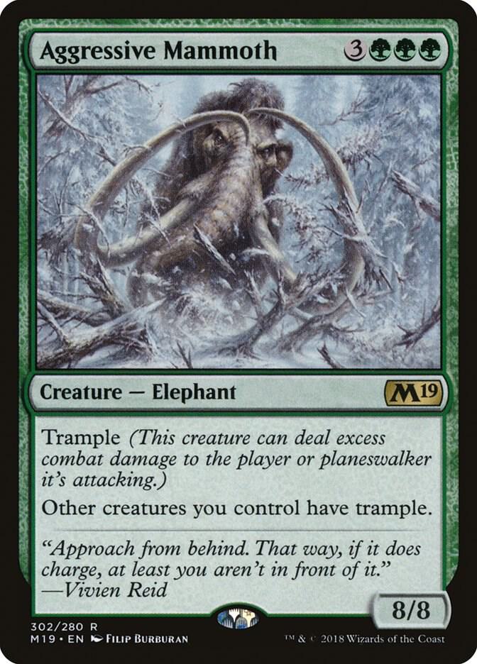 Aggressive Mammoth 302/280 (Core Set 2019) 