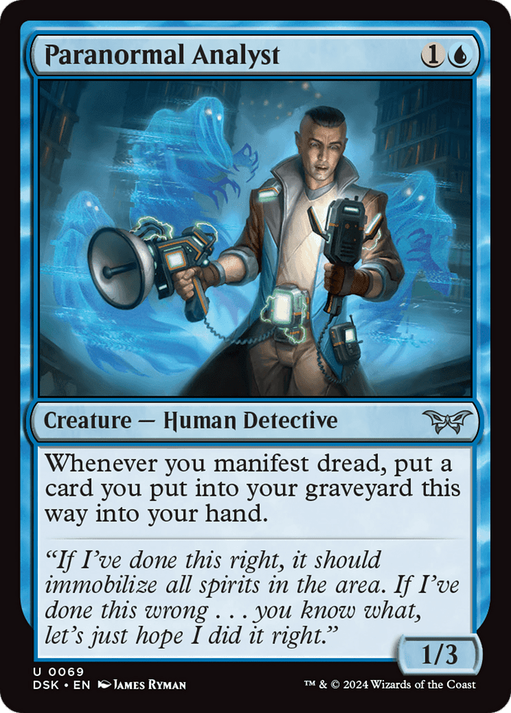 Paranormal Analyst [Duskmourn: House of Horror] Foil