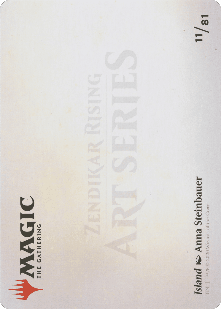 Island // Island (AZNR-011) - Zendikar Rising Art Series (Borderless)