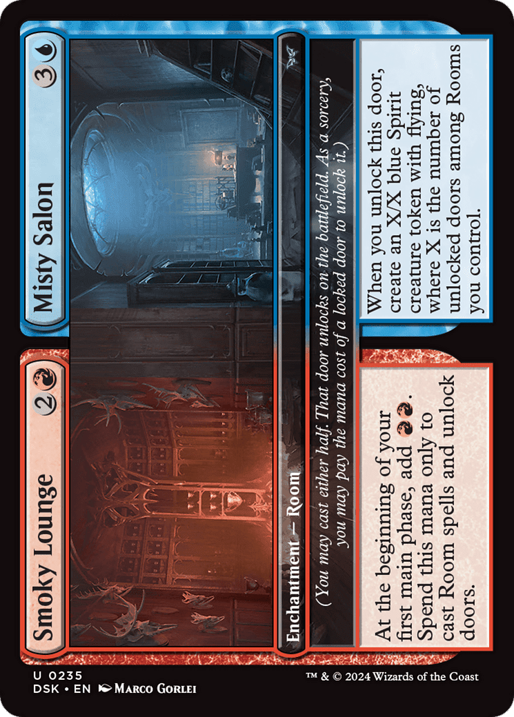 Smoky Lounge // Misty Salon [Duskmourn: House of Horror] Foil