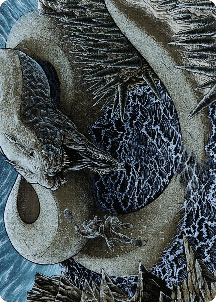 Koma, Cosmos Serpent // Koma, Cosmos Serpent (AKHM-080) - Kaldheim Art Series (Borderless)