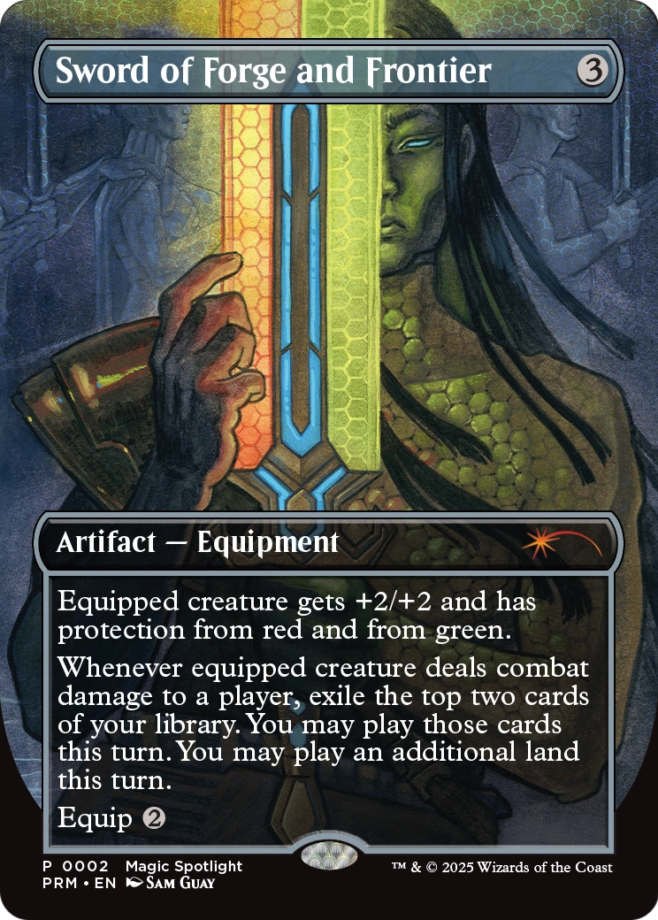 Sword of Forge and Frontier (Borderless) (002) [Unique and Miscellaneous Promos]