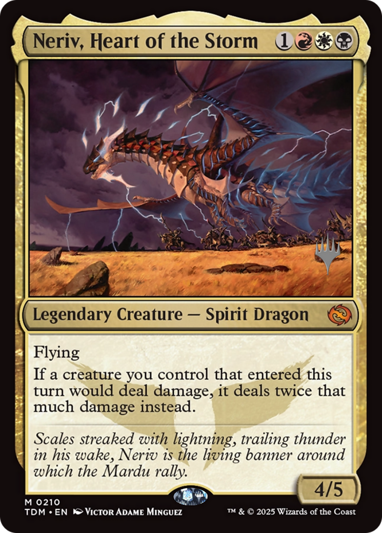Neriv, Heart of the Storm (210) [Promo Pack: Tarkir: Dragonstorm]  Foil