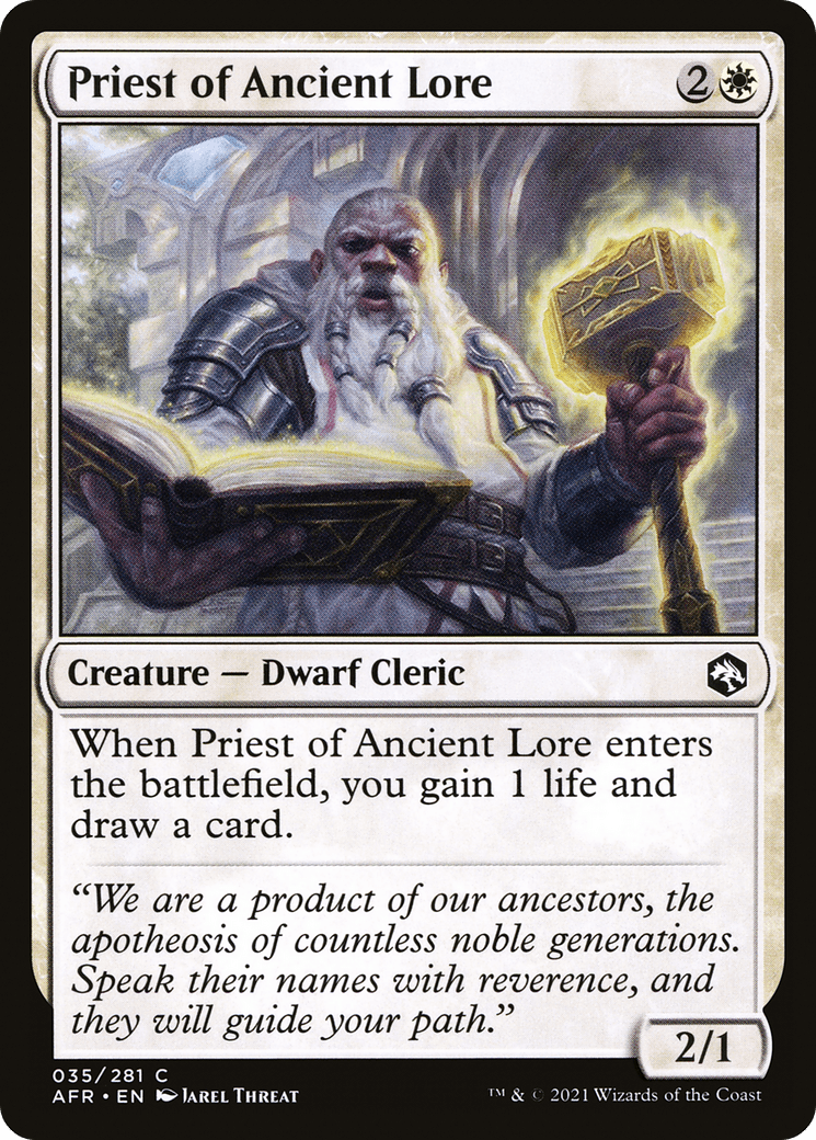 Priest of Ancient Lore [Dungeons & Dragons: Adventures in the Forgotten Realms] Foil
