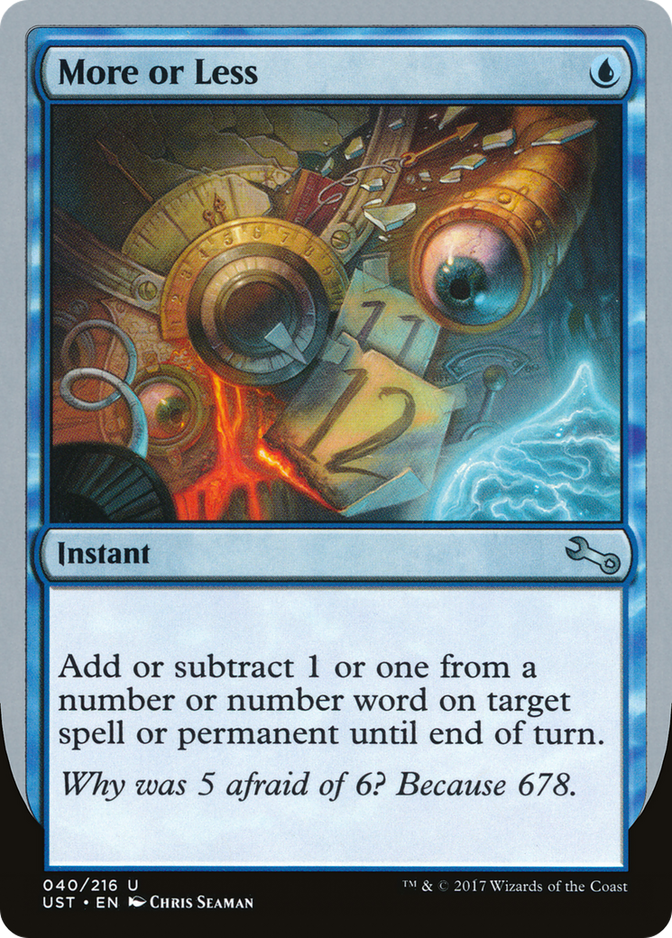 More or Less [Unstable] Foil