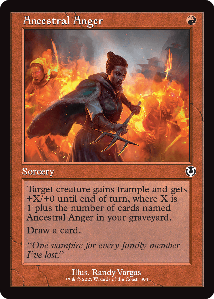 Ancestral Anger (Retro Frame) (-394) [Innistrad Remastered]