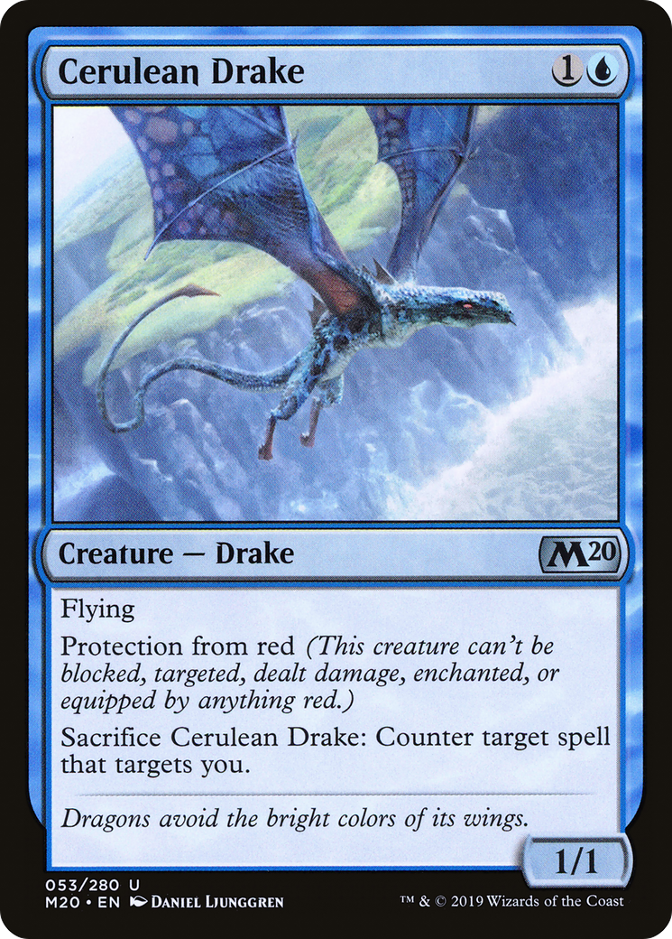 Cerulean Drake [Core Set 2020] Foil