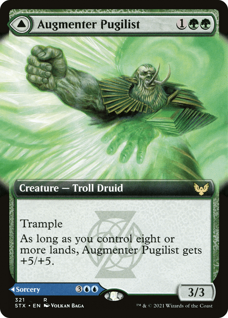 Augmenter Pugilist // Echoing Equation (Extended Art) [Strixhaven: School of Mages] Foil