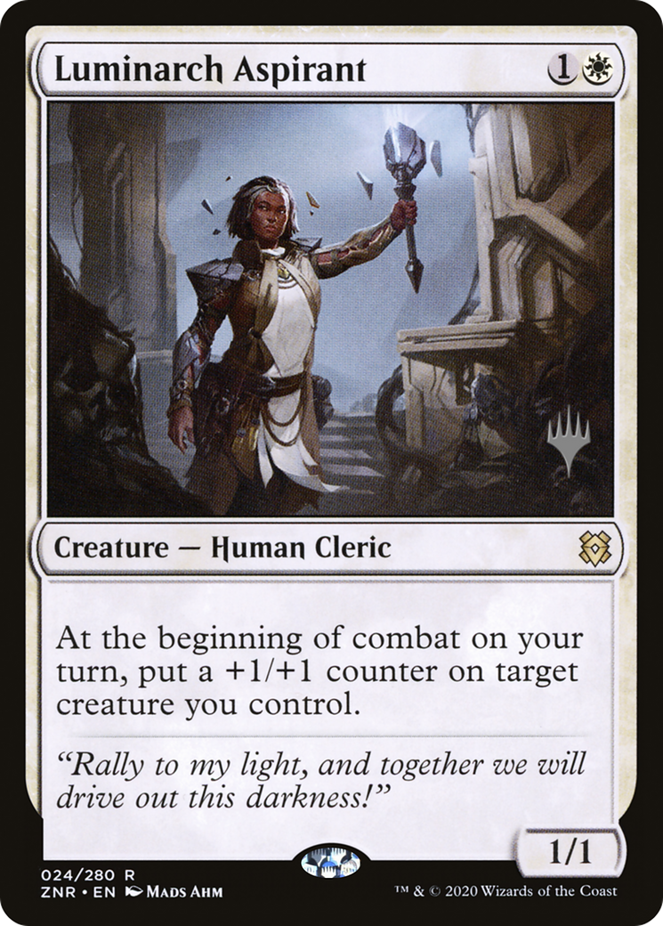 Luminarch Aspirant (Promo Pack) [Zendikar Rising Promos] Foil