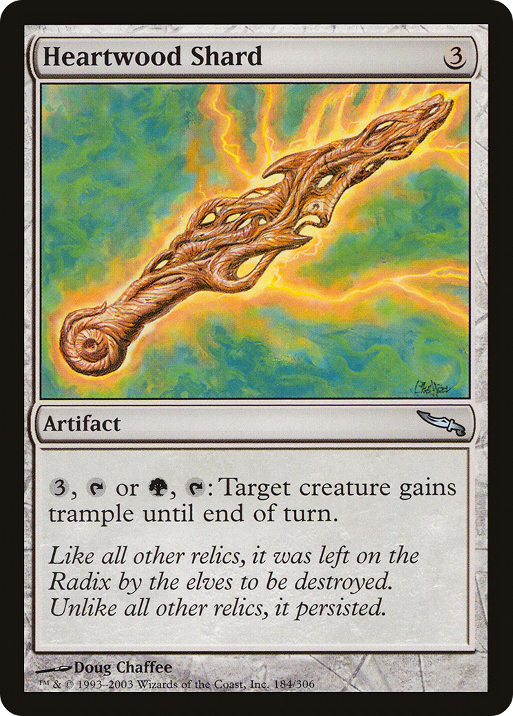 Heartwood Shard [Mirrodin] Foil
