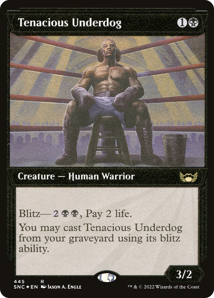 Tenacious Underdog (445) [Streets of New Capenna] : (Showcase) Foil