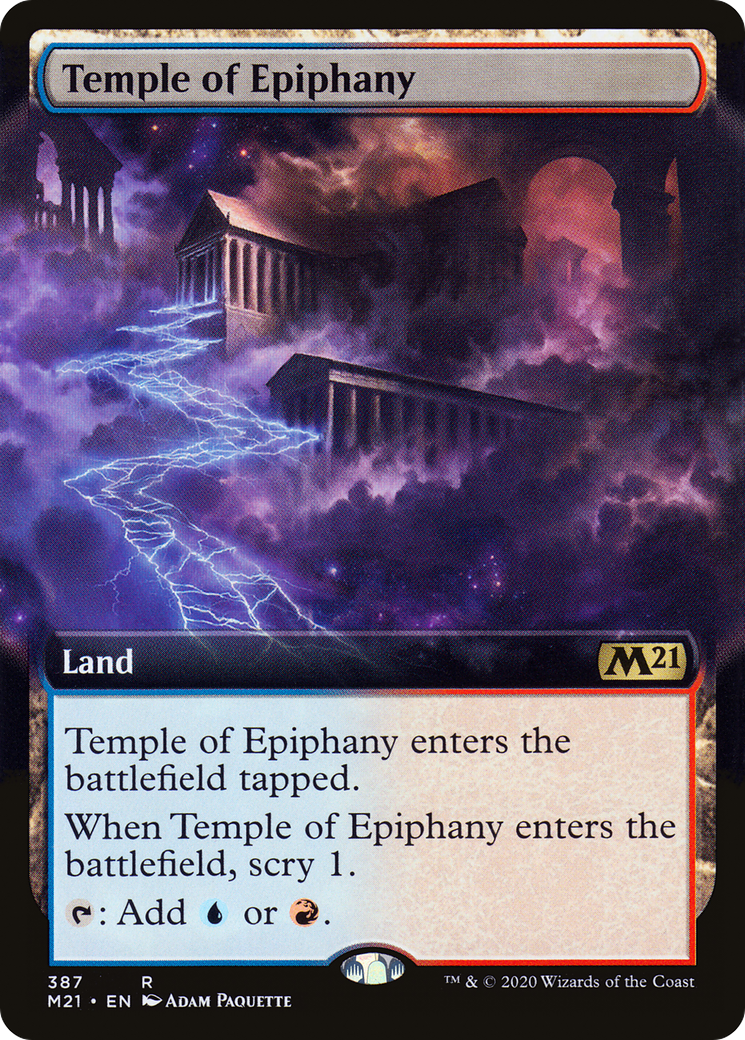 Temple of Epiphany (Extended Art) [Core Set 2021] Foil