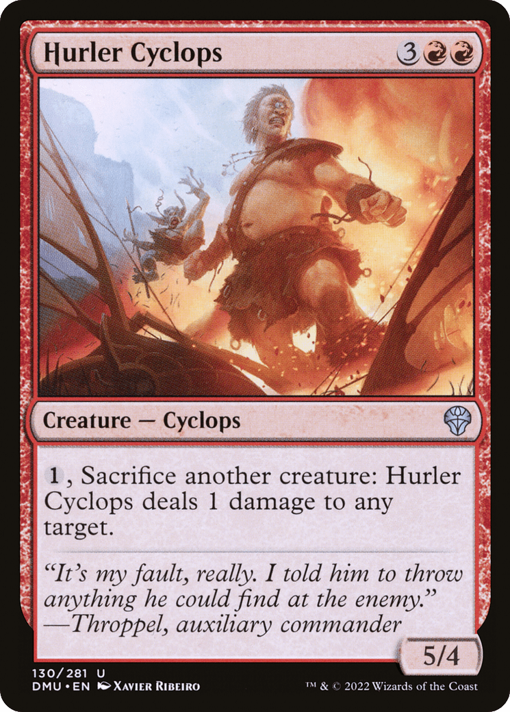 Hurler Cyclops [Dominaria United] Foil