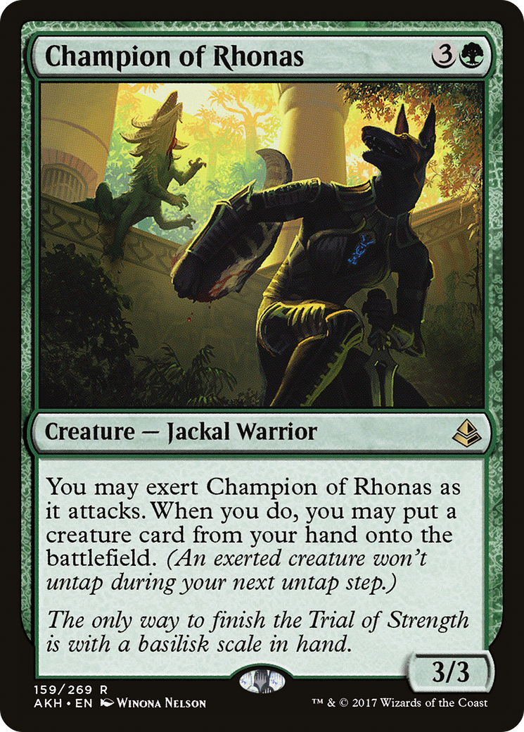 Champion of Rhonas [Amonkhet] Foil