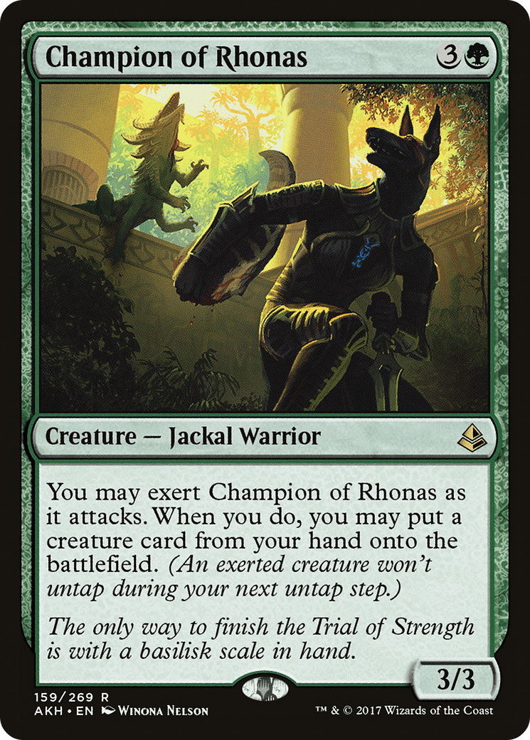 Champion of Rhonas [Amonkhet] Foil