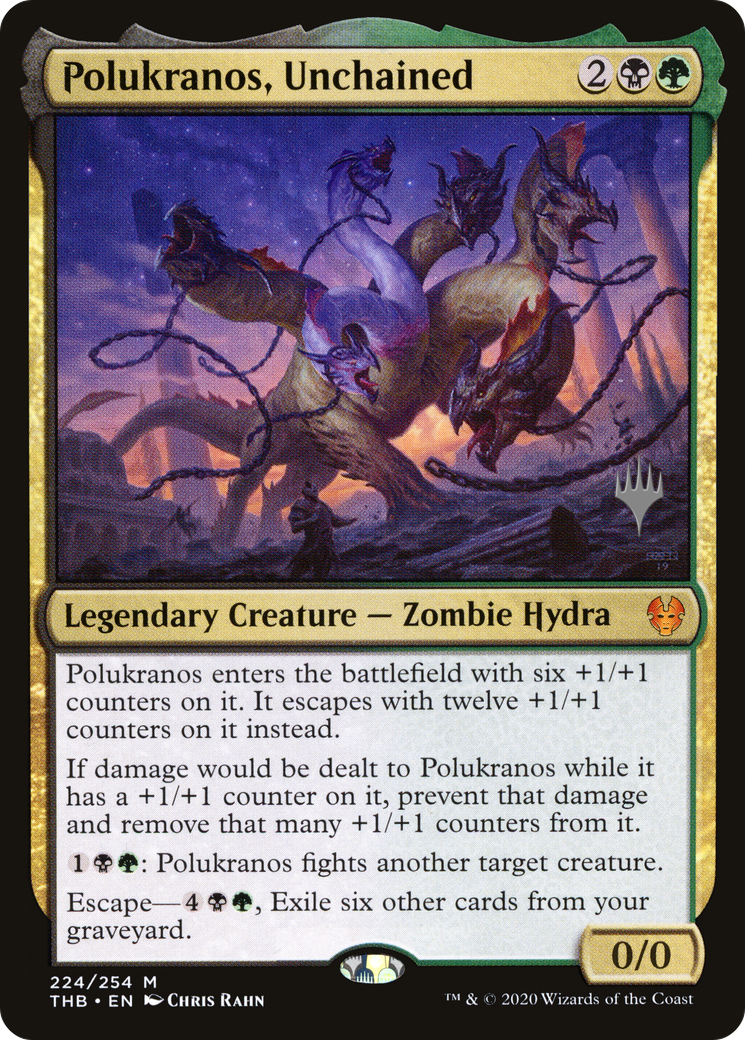 Polukranos, Unchained (Promo Pack) [Theros Beyond Death Promos] Foil