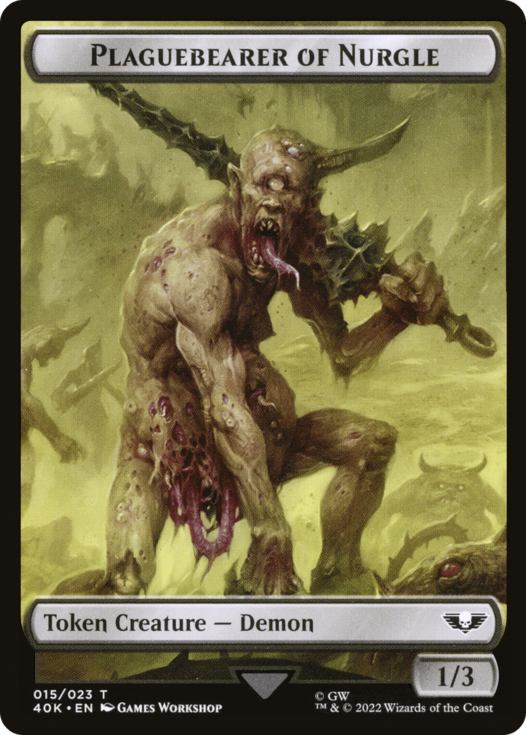Plaguebearer of Nurgle (T40K-015) - Warhammer 40,000 Tokens