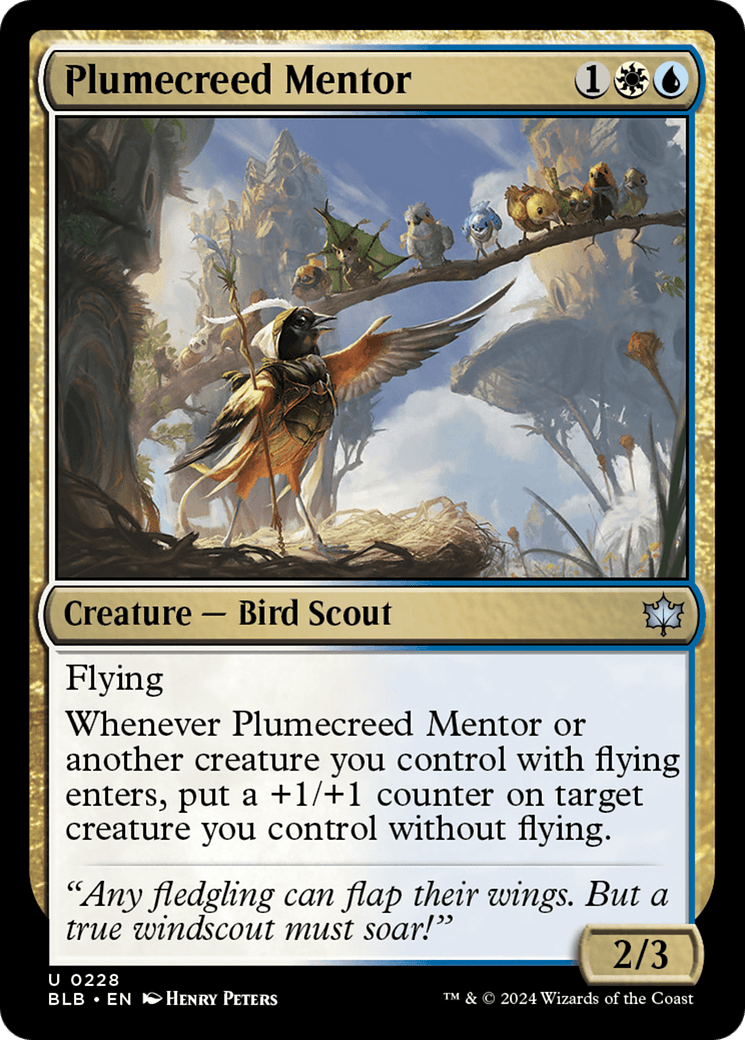 Plumecreed Mentor [Bloomburrow] Foil