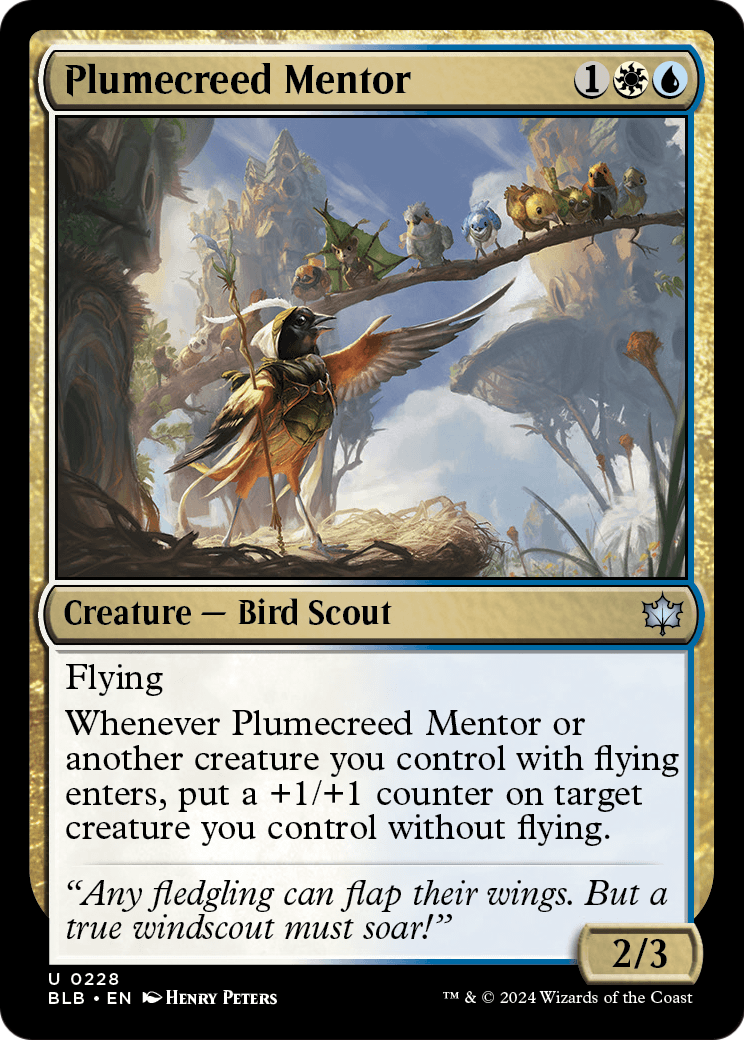 Plumecreed Mentor [Bloomburrow] Foil