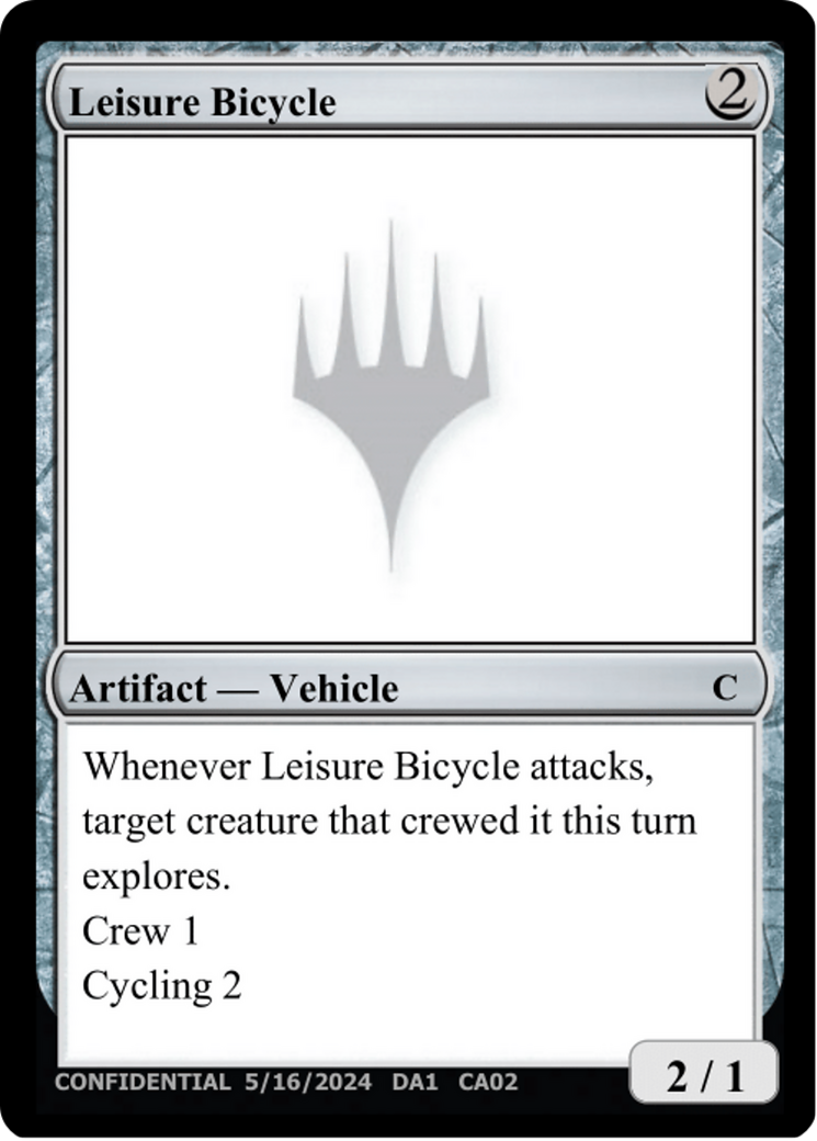 Leisure Bicycle (DA1-CA02A) - Unknown Event
