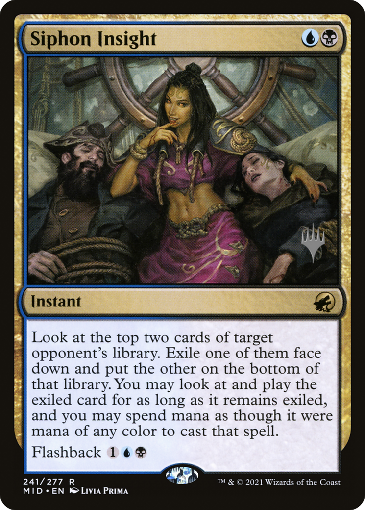 Siphon Insight (Promo Pack) [Innistrad: Midnight Hunt Promos] Foil