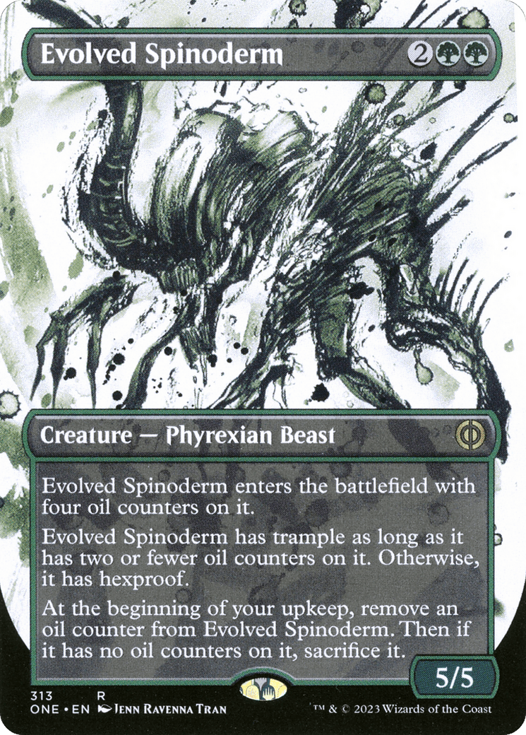 Evolved Spinoderm (Borderless Ichor) [Phyrexia: All Will Be One] Foil